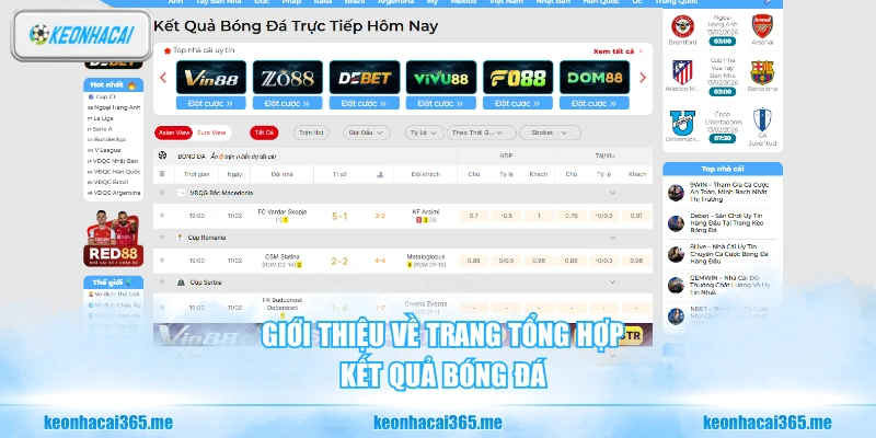 Kết Quả Bóng Đá - Cập Nhật Nhanh Chóng Và Chuẩn Xác Nhất 99 Giới thiệu về trang tổng hợp kết quả bóng đá